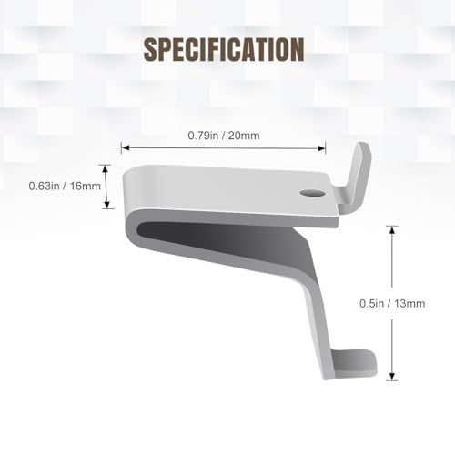 Lenink 28 Piece 256P-ZC Adjustable Pilaster Shelf Clip Shelving Brackets Clips for Metal and Wood Shelving - Image 2