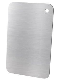 Beauenty 304 Stainless Steel Kitchen Cutting Board, Hanging Cutting Mat, Durable Non-Slip Meat and Vegetable Cutting Board, Dishwasher Safe, Double Sided Stainless Steel Cutting Board (30 * 20cm)  - Image 1