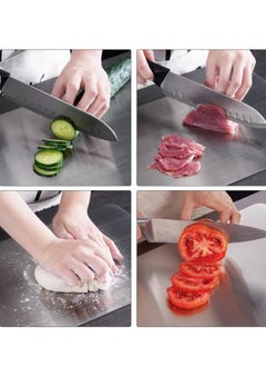 304 Stainless Steel Kitchen Cutting Board, Hanging Cutting Mat, Durable Non-Slip Meat and Vegetable Cutting Board, Dishwasher Safe, Double Sided Stainless Steel Cutting Board (30 * 20cm) - pzsku/Z8B38146C54478B1A54FBZ/45/_/1730863348/c34bbc6f-7c9d-46b1-a051-563dcd6537dd