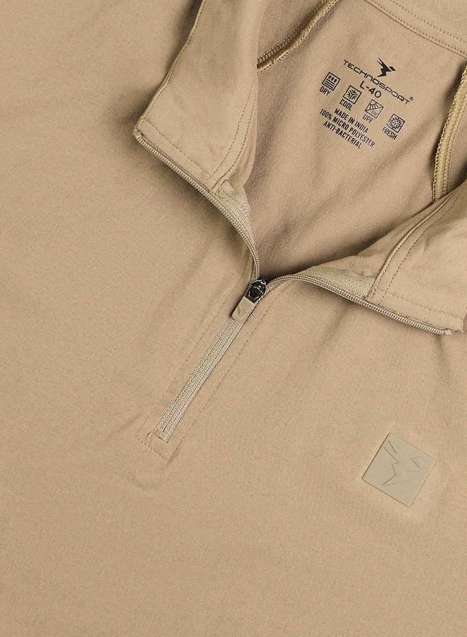 تكنوسبورت تيشيرت بولو تكنوسبورت بأكمام قصيرة مطاطية بلون سادة - Image 4