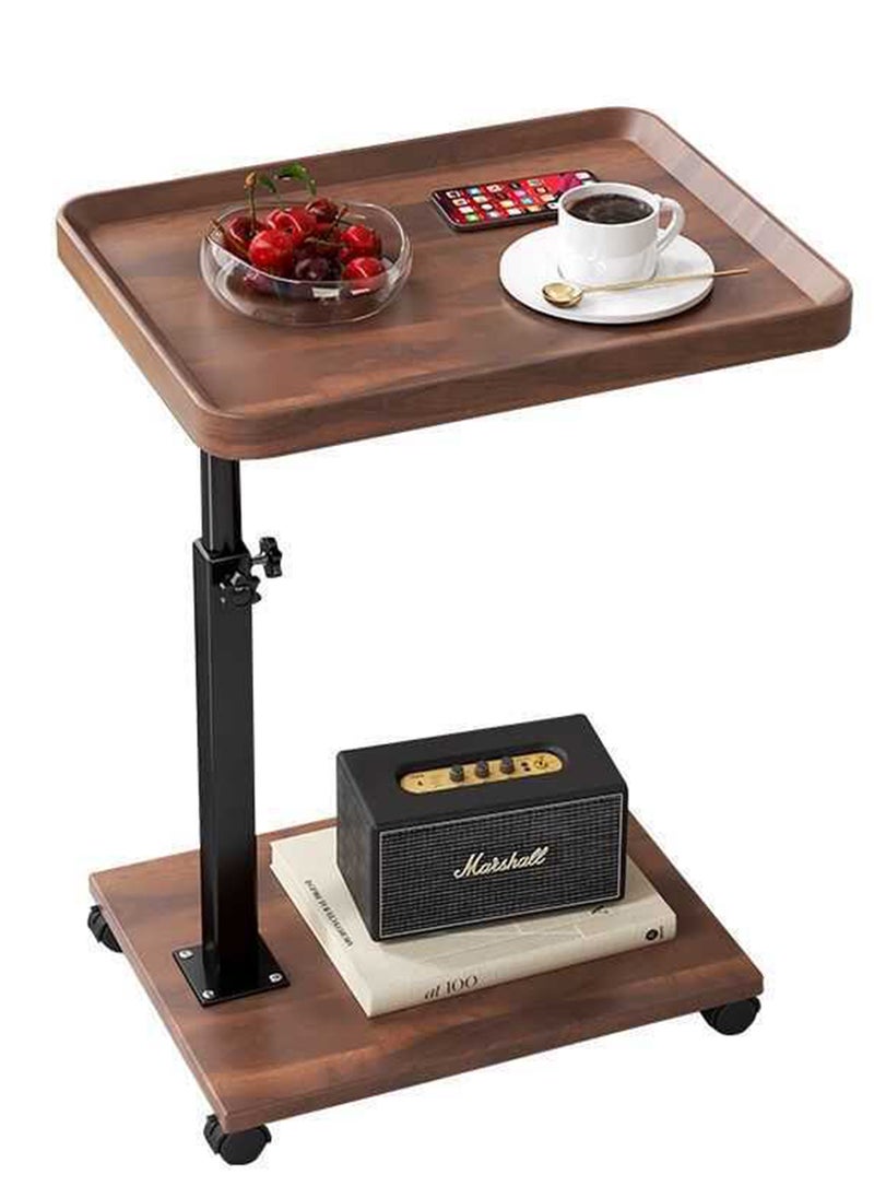 Sharpdo Nordic Retro Sofa Lifting Side Table, Movable Living Room Corner Sofa Side Table Small Side Table 40*30*40-80cm  - Image 1