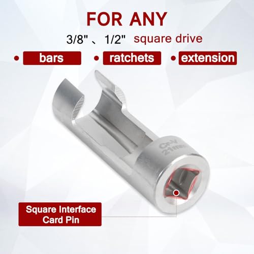 ROADGIVE 9 PCS Flare Nut Socket Set, (10-22mm) Diesel Injector Fuel Line Socket Set for Wired Temperature Sensors, Thermo Switches, Bent Pipe, EGT Sensor - Image 3