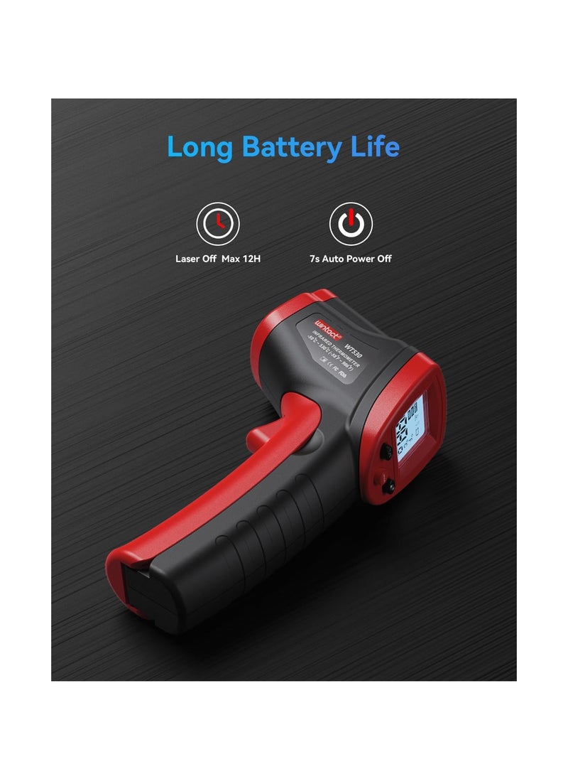Generic Infrared Thermometer Gun, Digital Laser Surface Thermometer, Heat Temperature Gun for Kitchen Cooking Food Meat, Pizza Oven, Griddle Accessories, HVAC, Grill, Pool, Engine, -50℃ to 530℃  - Image 3