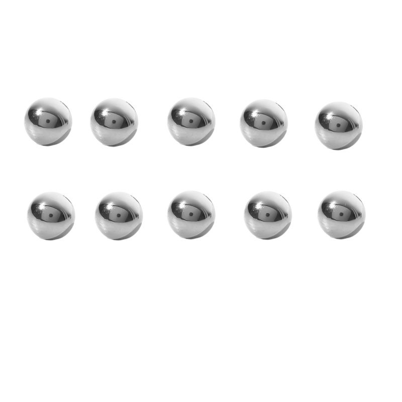 Solid Steel Ball 5Mm 10 Pack Rust-Proof - Durable Stainless Steel Sphere For Diy Craft Projects, Precise Mechanical Repairs, Jewelry Making Supplies - Image 1