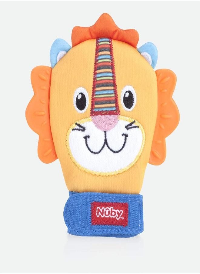 Nuby Nuby Happy Handimals Teething Mitten, Lion  - Image 4
