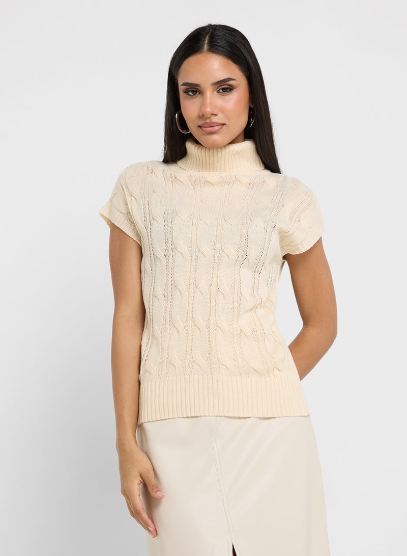 ELLA Ribbed Sweater Vest  - Image 1
