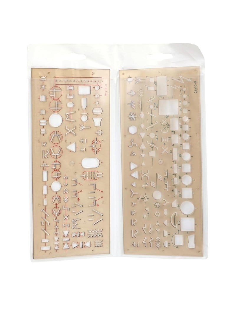 كوه-آي-نور Koh-I-Noor set of template -electric install Template Stencil - No:703071 - Image 1