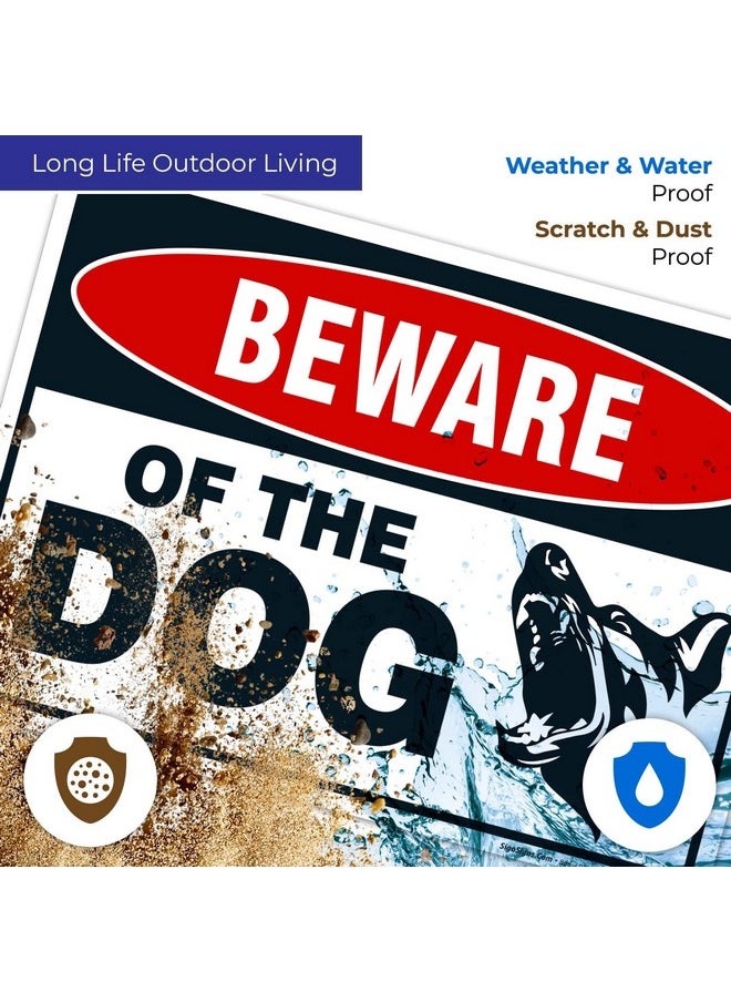 Sigo Signs Sigo Signs Beware of The Dog Sign, (Pack of 2) 10x7 Inches, Rust Free .040 Aluminum, Fade Resistant, Made in USA  - Image 5