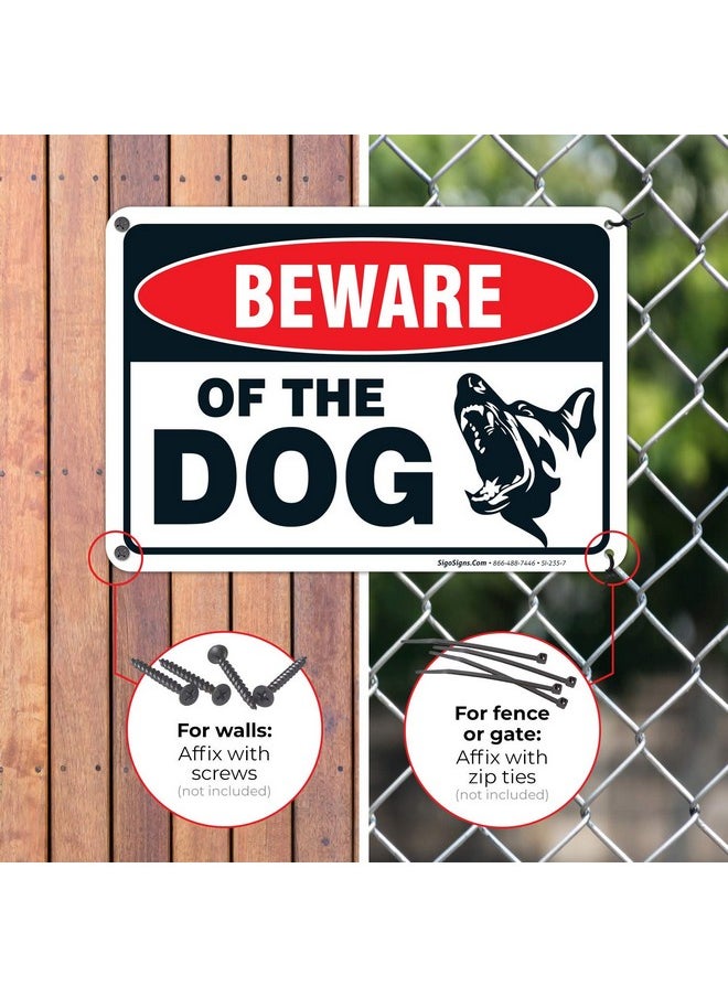 Sigo Signs Sigo Signs Beware of The Dog Sign, (Pack of 2) 10x7 Inches, Rust Free .040 Aluminum, Fade Resistant, Made in USA  - Image 4
