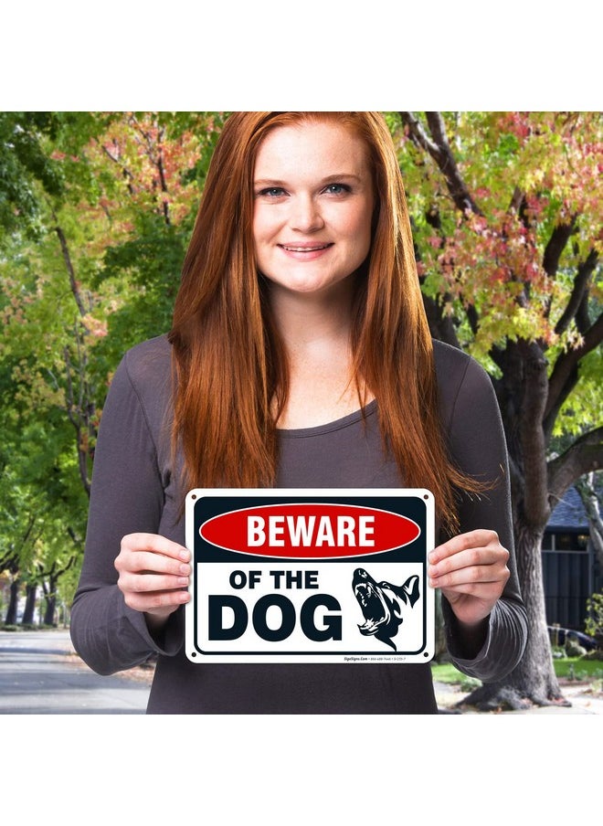 Sigo Signs Sigo Signs Beware of The Dog Sign, (Pack of 2) 10x7 Inches, Rust Free .040 Aluminum, Fade Resistant, Made in USA  - Image 2