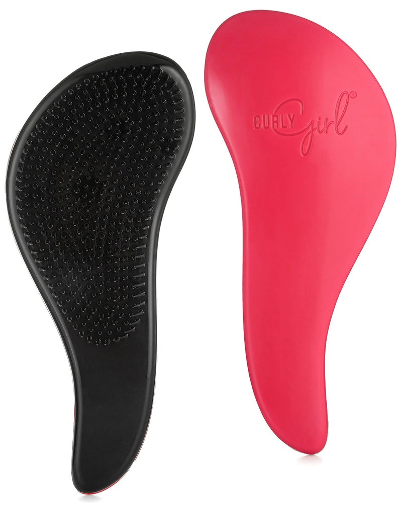 Curly Girl Breeze Thru Detangling Brush | Hair Detangler Hairbrush for Adults & Kids | Gets Rid of Tangles & Knots in Natural, Curly, Straight, Wet or Dry Hair (Magenta) - Image 3