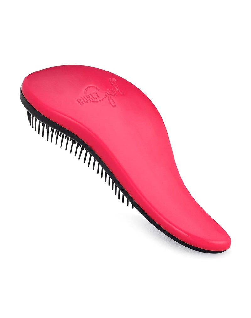 Curly Girl Breeze Thru Detangling Brush | Hair Detangler Hairbrush for Adults & Kids | Gets Rid of Tangles & Knots in Natural, Curly, Straight, Wet or Dry Hair (Magenta) - Image 1