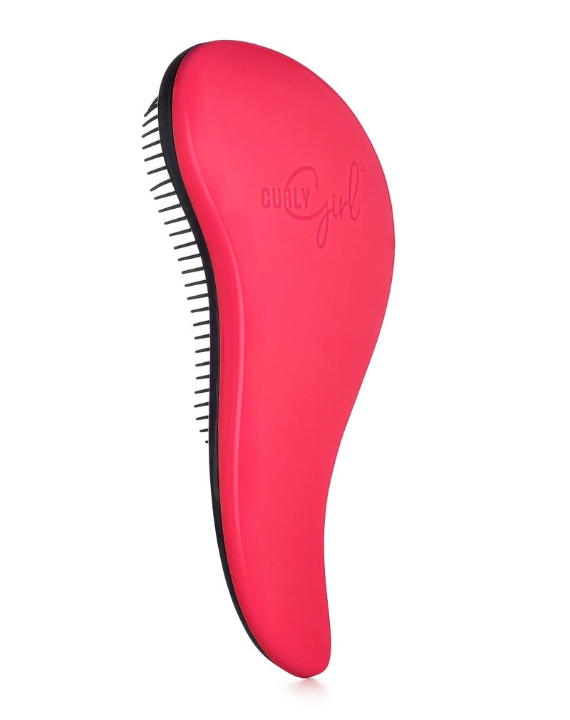 Curly Girl Breeze Thru Detangling Brush | Hair Detangler Hairbrush for Adults & Kids | Gets Rid of Tangles & Knots in Natural, Curly, Straight, Wet or Dry Hair (Magenta) - Image 2