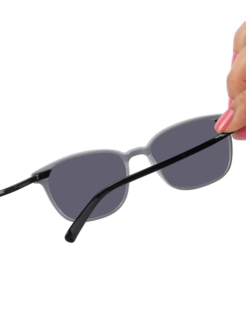 Woggles Stylish Black & Grey Square Kids Sunglasses