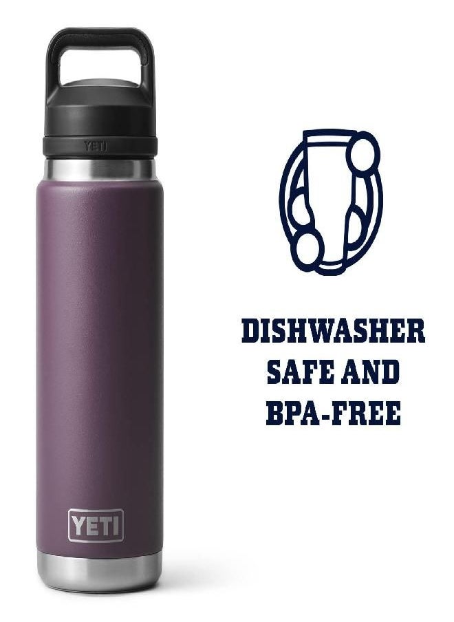 YETI Rambler 26 Oz Bottle, Vacuum Insulated, Stainless Steel With Chug Cap, Nordic Purple  - Image 5