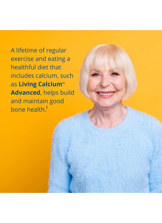 Garden of Life Calcium Supplement Living Calcium Advanced Formula 1000Mg Whole Food Plant Calcium Plus Vitamins D3 K1 And Magnesium For Absorption 120 Vegetarian Caplets  - Image 3