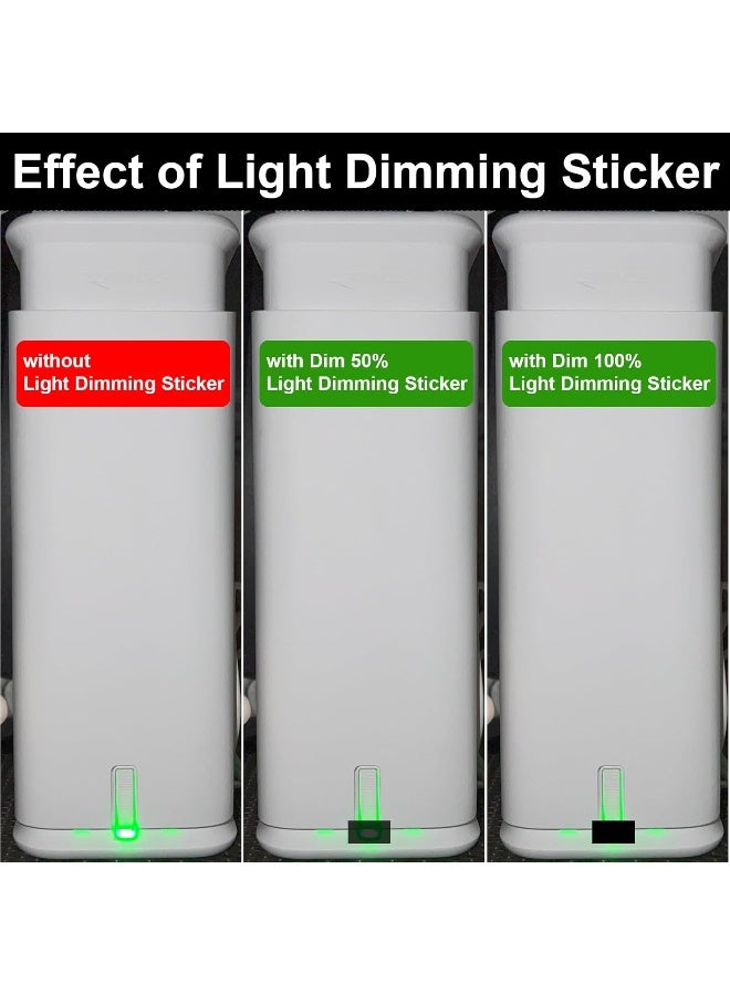 Mmcrz Led Light Blocking Stickers,  Led Light Blackout Sticker Light Dimming Stickers, Led Filters Dimming Sheets For Routers, Tv Led Covers Blackout (Black-5 Sheet)  - Image 1