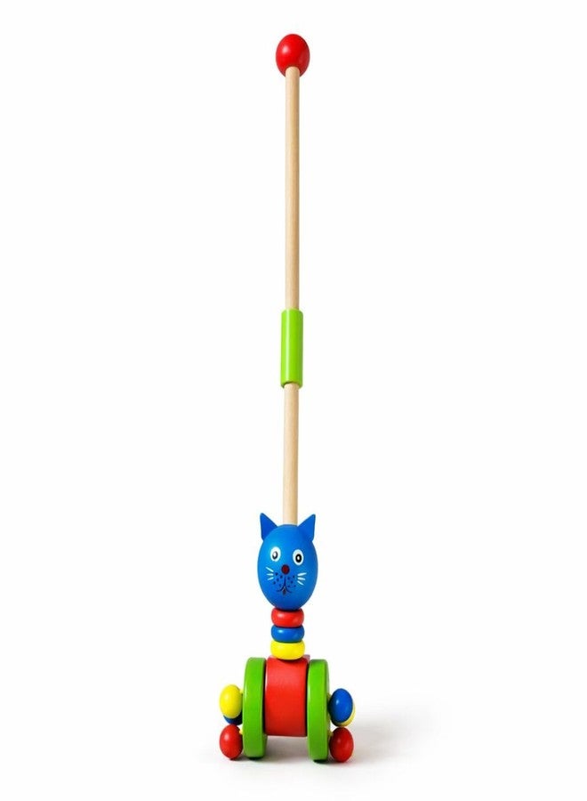 Beebox Wooden Push & Pull Animal Toy for Toddlers 1-3 Years | Disassembling Rolling Cart with Stick | Montessori Walking Toy for Balance, Motor Skills & Early Learning - Image 5