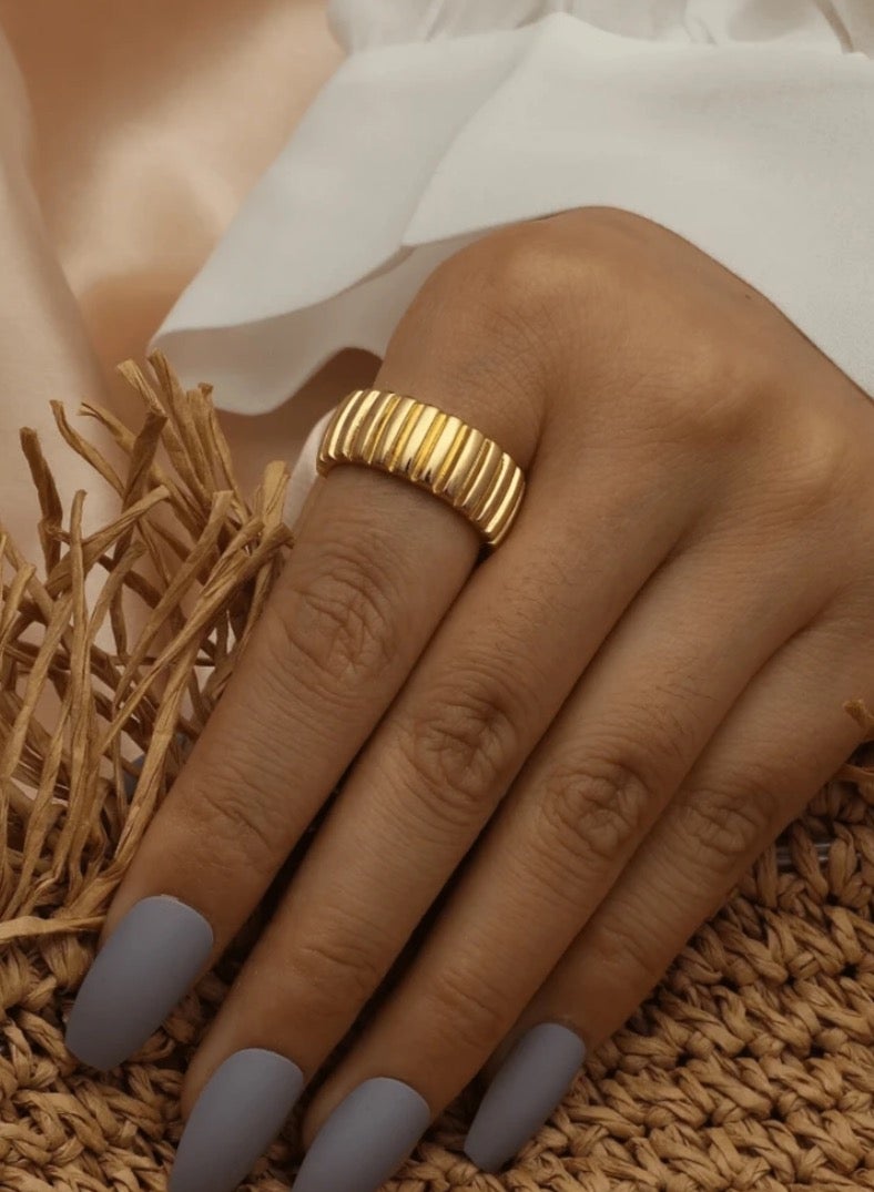 JewelryPalace 18k Gold Plated Stainless Steel Ring For Women - Image 1