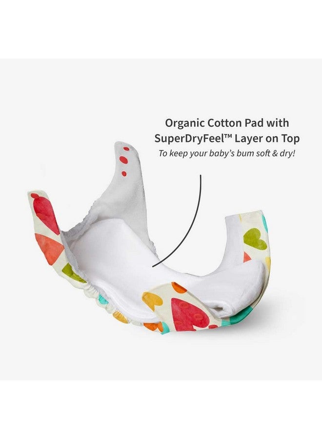 Superbottoms New Uno Freesize Cloth Diaper | Cloth Diaper For Babies 3M To 3Y | Washable & Reusable Cloth Diaper | Comes With Cloth Diaper Insert | 1 Diaper And 1 Organic Cotton Soaker - Image 4