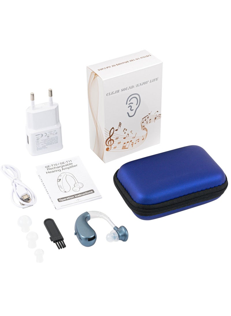 Generic Digital Hearing Amplifier USB Rechargeable Sound Amplifier Hearing Aids 35hr Battery Life With Adapter 4 Silicone  - Image 2