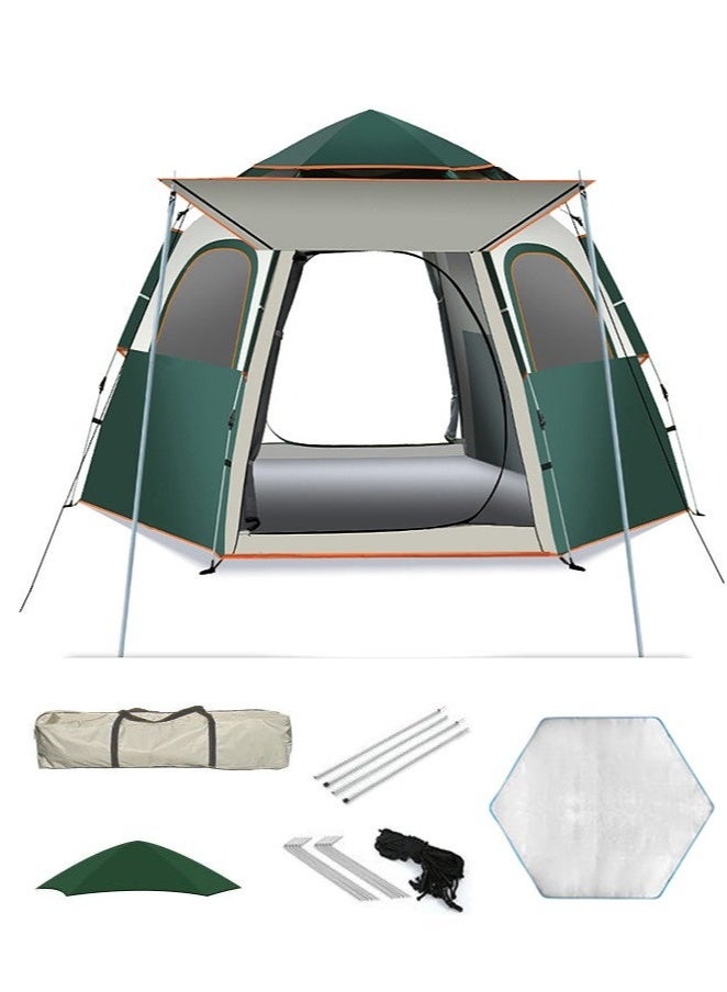 Mereza Camping Tent -5-8 Person , Pop Up Tent, Waterproof Windproof Easy Quick Set Up Tent, Perfect for Adult Outdoor, Hunting, Fishing, Hiking, Backpacking - Image 1