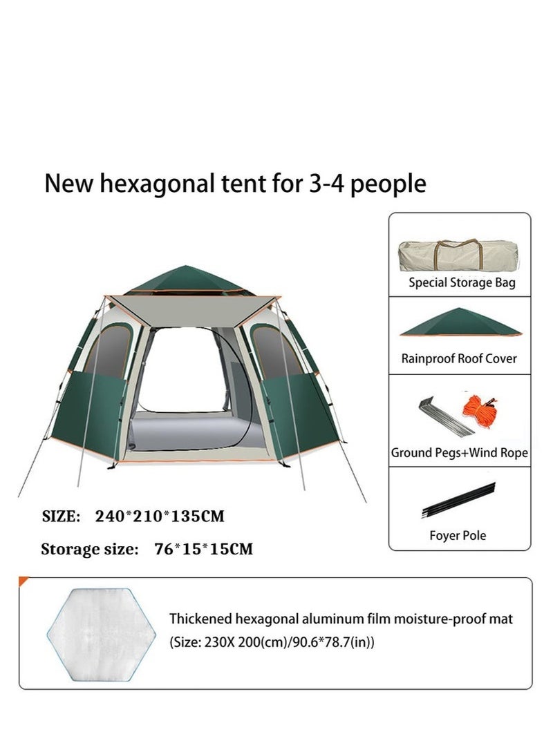Mereza Camping Tent -5-8 Person , Pop Up Tent, Waterproof Windproof Easy Quick Set Up Tent, Perfect for Adult Outdoor, Hunting, Fishing, Hiking, Backpacking - Image 2