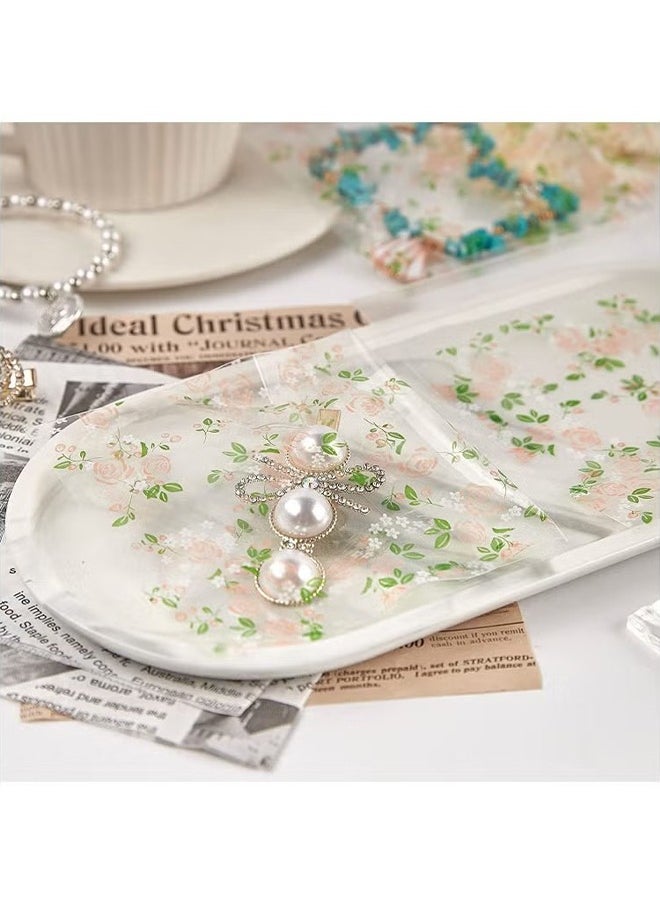 HS Self Adhesive Cookie Bags, Plastic Clear Treat Bags Sealable Candy Bags For Packaging Candy Cookies Bakery Party Favor Gift Giving, Small Bags For Cookies, Sweets, Jewelry (100PCS, 3.9 x 3.9")  - Image 5