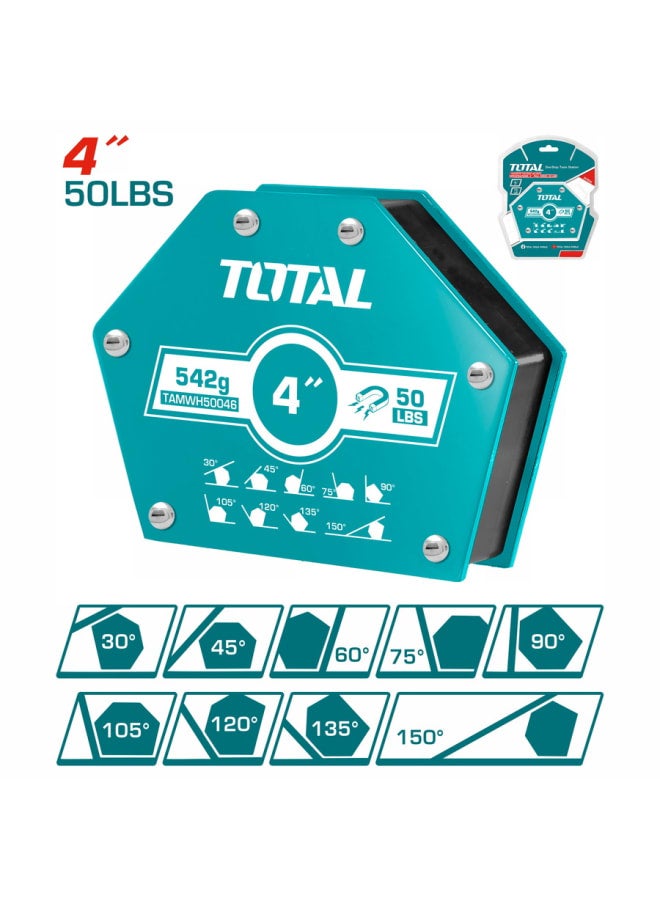 زاوية لحام مغناطيس 4 بوصة للحام الحديد توتال