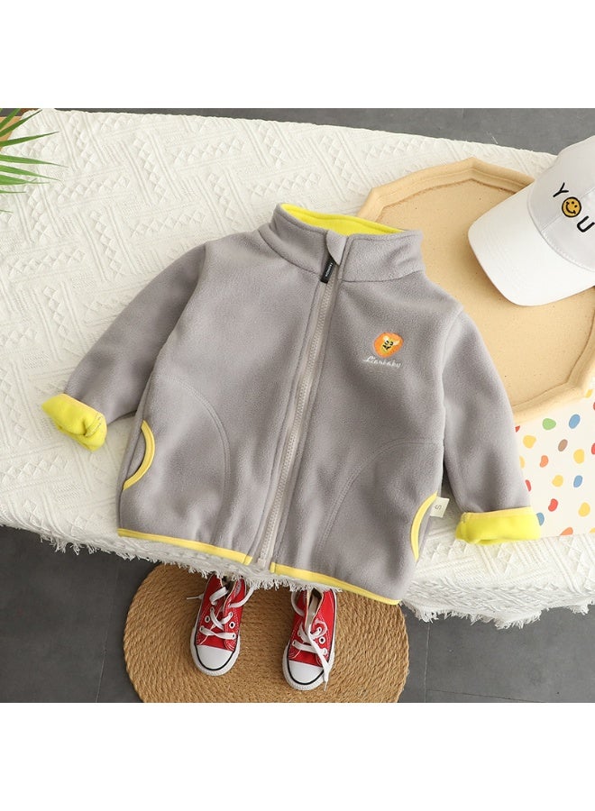 سترة فleece للأطفال - تصميم جديد للأولاد والبنات