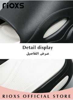 ريوكس النعال للنساء الرجال الراحة النعال السميك النعال لينة غير انزلاقية دعم النعال مفتوحة الأصابع أحذية غير رسمية للاستحمام الشاطئ في الهواء الطلق يوميا ارتداء النعال خفيفة الوزن  - Image 5