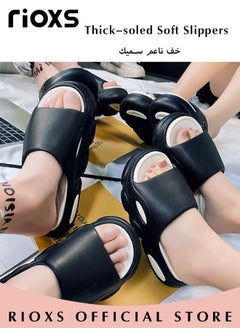 ريوكس النعال للنساء الرجال الراحة النعال السميك النعال لينة غير انزلاقية دعم النعال مفتوحة الأصابع أحذية غير رسمية للاستحمام الشاطئ في الهواء الطلق يوميا ارتداء النعال خفيفة الوزن  - Image 3