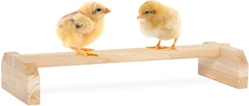Petsfit Chick Roosting Bar Prevent Rotation Design, Solid Wooden Thicken Rooster Perch for Coop and Brooder for Birds, Baby - Image 1