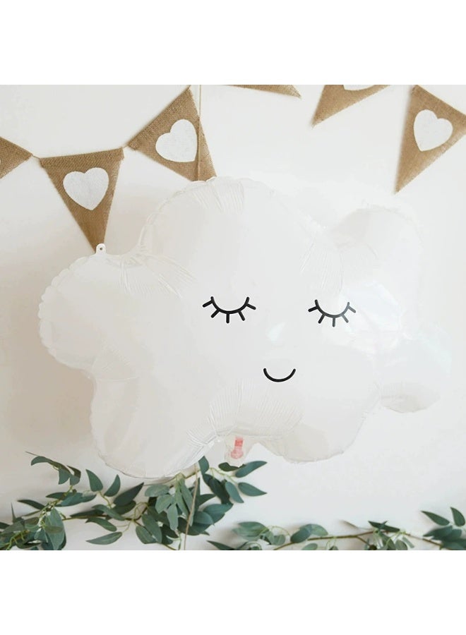 Party White Cloud Bubble Ball 10-piece Set Balloons Birthday Anniversary Holiday Party Decoration Outdoor Shaped Balloon Set - Image 3
