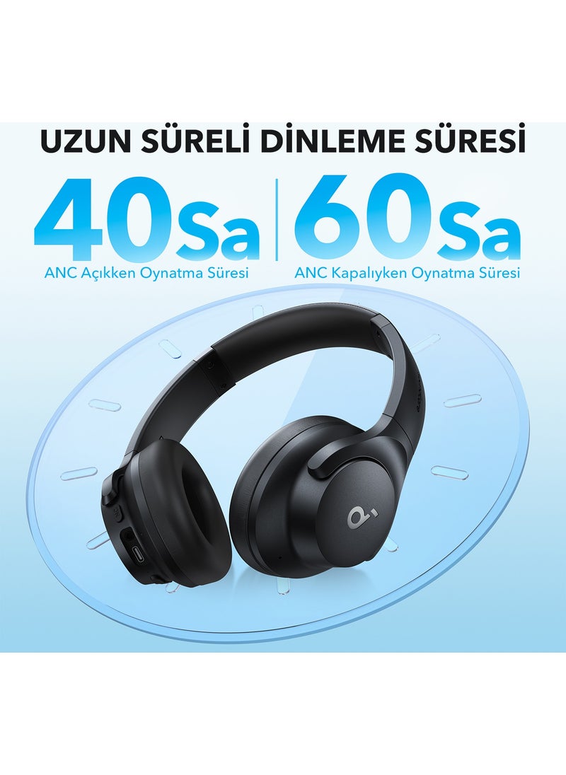 Anker - Soundcore Q21i NC Bluetooth Wireless Headphones - Active Noise Cancelling ANC - Up to 40 Hours of Charging Time - Black - A3004 ( Turkey Warranty) - Image 1