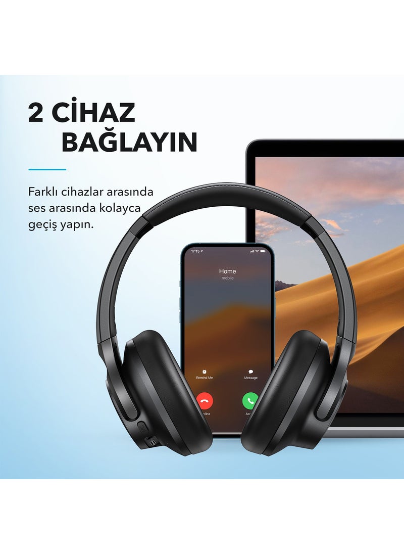 Anker - Soundcore Q21i NC Bluetooth Wireless Headphones - Active Noise Cancelling ANC - Up to 40 Hours of Charging Time - Black - A3004 ( Turkey Warranty) - Image 1