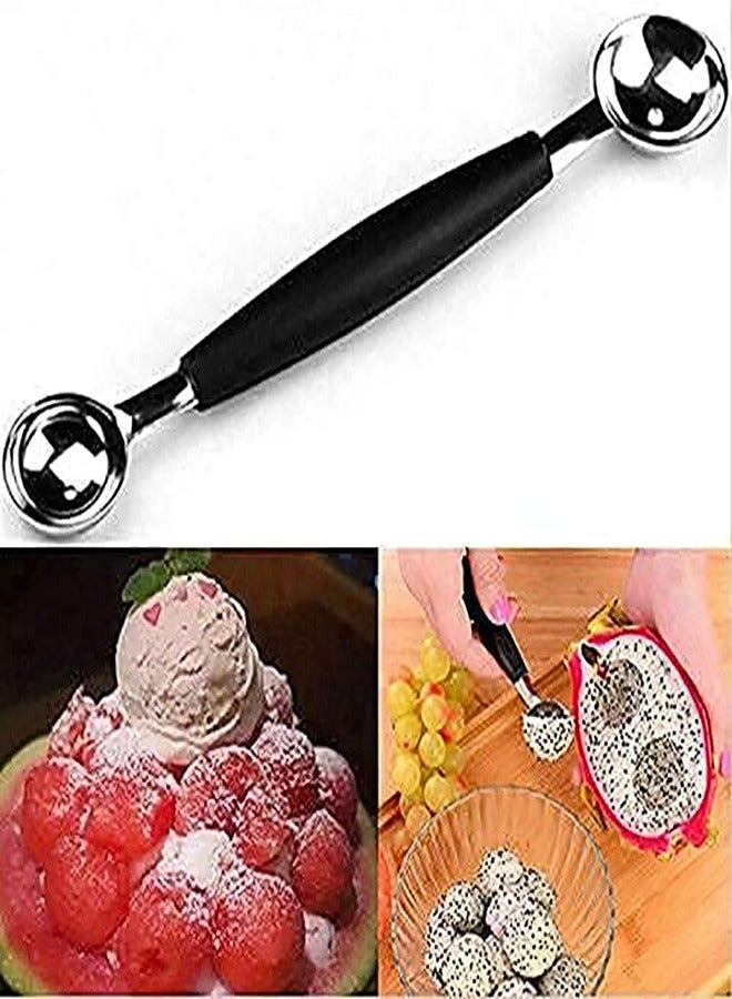 SOLDOUT Double End Melon Baller Scoop Fruit Spoon Ice Cream Sorbet Cooking Tool Kitchen Accessories Gadgets - Image 4