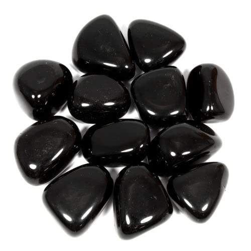 Pachamama Essentials Black Obsidian Tumbled - Healing Stone - Crystal Healing Rock 20-25mm (1) - Image 2