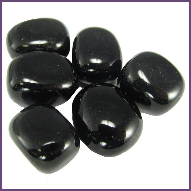 Pachamama Essentials Black Obsidian Tumbled - Healing Stone - Crystal Healing Rock 20-25mm (1) - Image 5