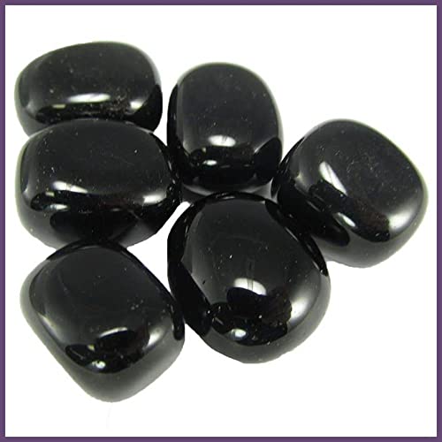Pachamama Essentials Black Obsidian Tumbled - Healing Stone - Crystal Healing Rock 20-25mm (1) - Image 1