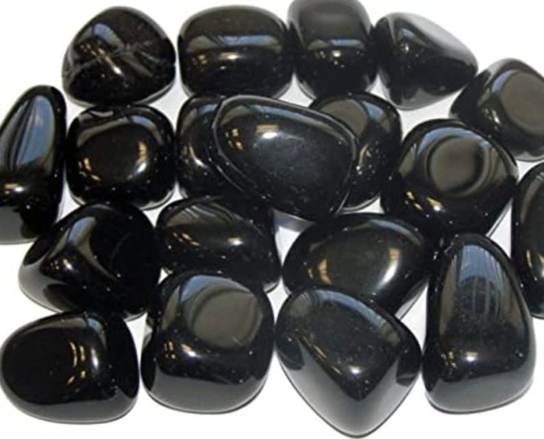 Pachamama Essentials Black Obsidian Tumbled - Healing Stone - Crystal Healing Rock 20-25mm (1) - Image 3