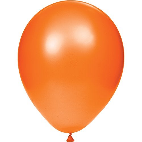 Creative Converting 15 Count Latex Balloons, 12", Sunkissed Orange - Image 4