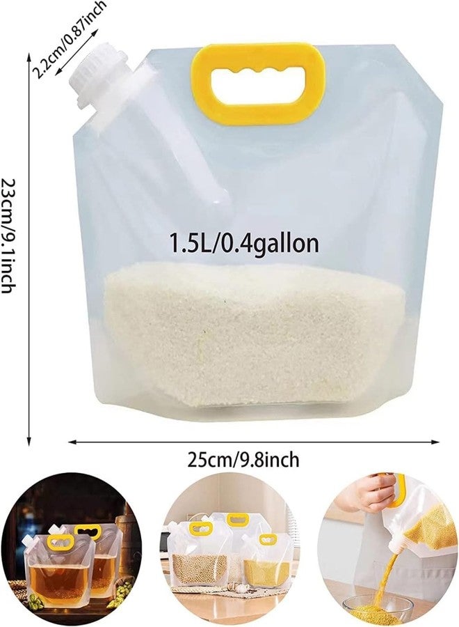 Fayby Transparent Whole Grains Sealed Packaging Bag Food Moisture-Proof Storage Bag (Pack of 4) - Image 2