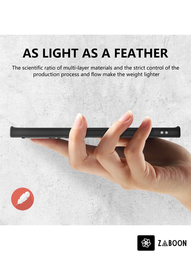 Zaboon Protective Case Cover For Samsung Galaxy S21 5G Solid Color Leather Skin Back Cover - Image 5