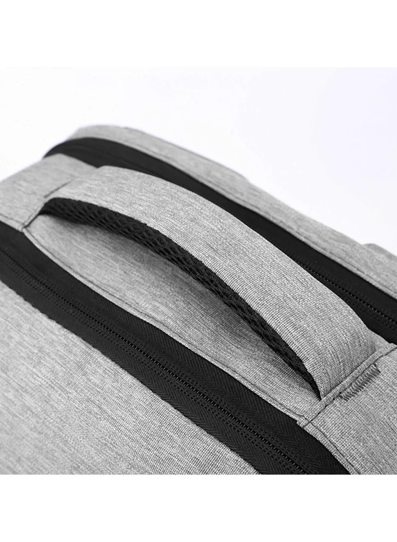 Hike Grey Unisex Slim Laptop Backpack 16-inch Water Resistant Shoulder Daypack with Built in USB Port for Travel/Business/College/School, HK911, Light Grey  | Best Price UAE