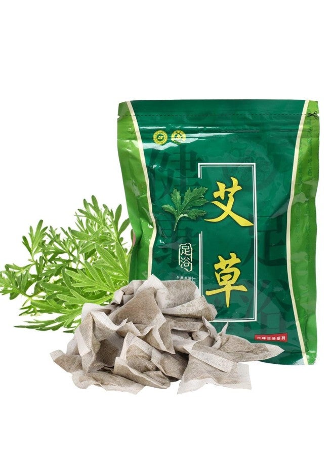 klarako Chinese Medicine Foot Bathing Powder, 6g x 30 Bag Soothes Sore Tired Feet Natural Plants Foot Bath Powder Dispel Coldness Foot Bathing Powder(Wormwood) - Image 1