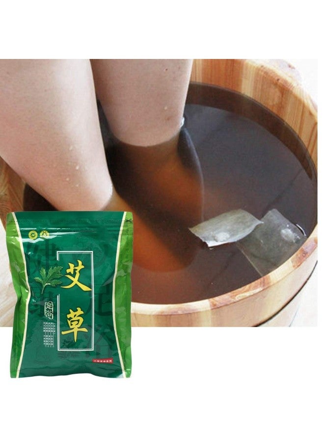 klarako Chinese Medicine Foot Bathing Powder, 6g x 30 Bag Soothes Sore Tired Feet Natural Plants Foot Bath Powder Dispel Coldness Foot Bathing Powder(Wormwood) - Image 2