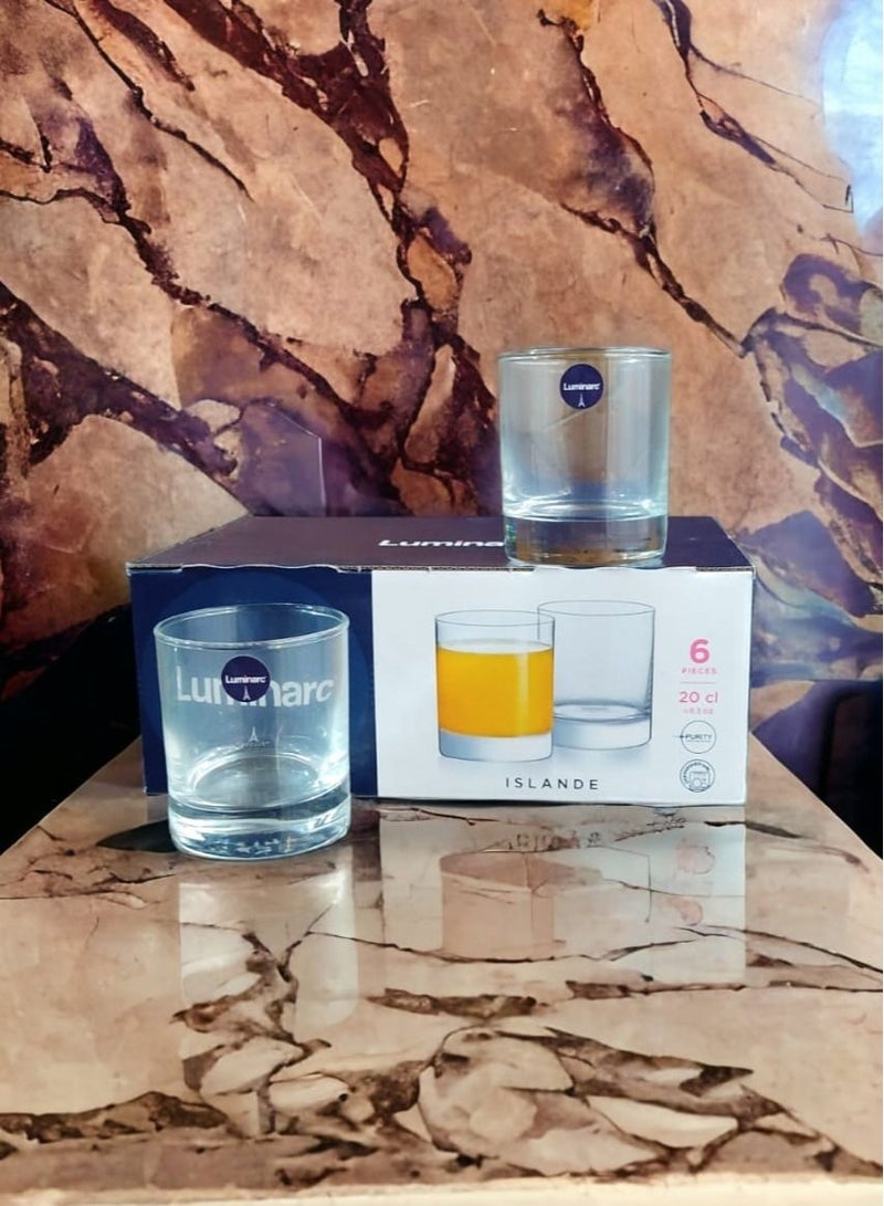 لومينارك طقم اكواب زجاجية 6 قطع 200 مل - ايلاند - Image 3
