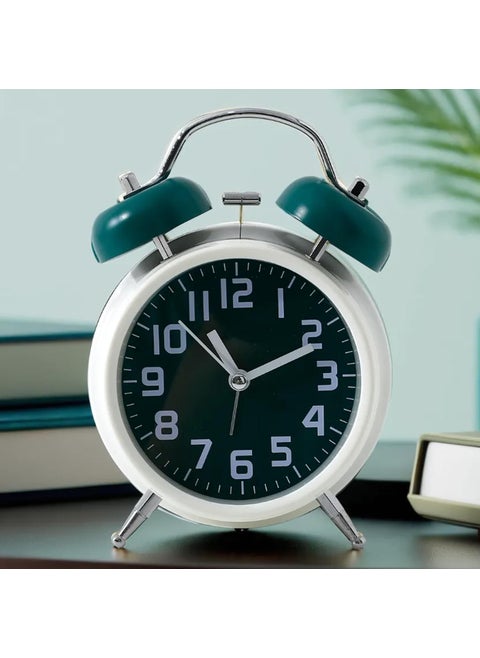 The Better Home Alarm Clock with Night Light157cm Alarm Clock for Students Alarm Clock for Heavy SleepersAlarm Clock for KidsAlarm Clock for Bedroom Twin Bell Table Clock for Study TableGreen