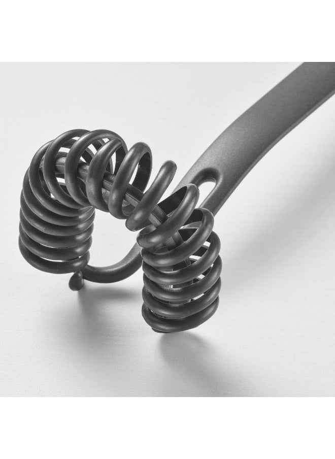 Generic - "Small Plastic Hand Egg Beater - Mini Whisk for Creamy Foam, Sauce and Sauce Line in Small Bowls, Perfect for Beating Eggs and Cooking, Can be Used in Granite and Teflon Cookware Multiple Colors (Comes in Random Color Grey or Black) - Image 1